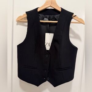 Zara tailored short waistcoat vest
